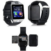 Trade Shop - Smartwatch 6048 Nero Orologio Polso Notifiche Sveglia Musica Camera Bluetooth -