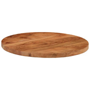 Piano per Tavolo Ã˜40x2,5 cm Rotondo in Legno Massello di Acacia