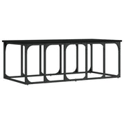 Tavolino da salotto | Tavolino da caff¨¨ | Tavolino da Soggiorno Nero 100x50x35,5 cm in Legno Multistrato