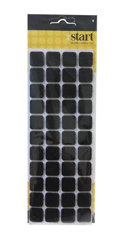 Set 44 Pezzi Feltrino Sedia Adesivo Marrone 20 x 20 mm