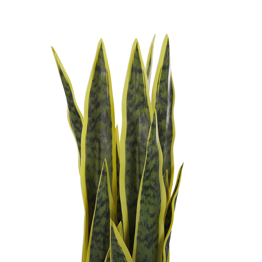 Pianta artificiale di serpente in vaso verde e Nero Materiale sintetico 63 cm Accessorio decorativo per interni
