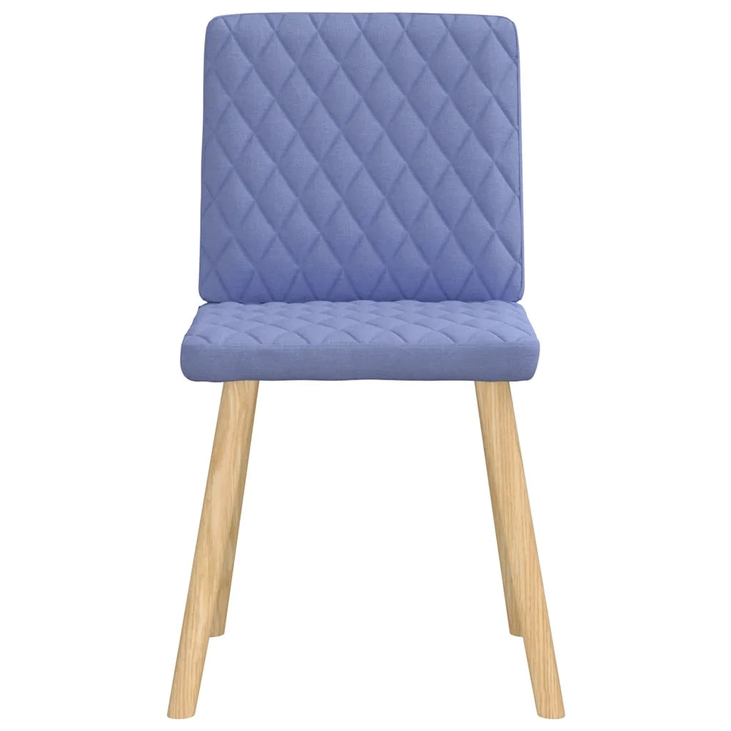 Sedie da Pranzo 4 pz Blu Jeans in Tessuto 3315231