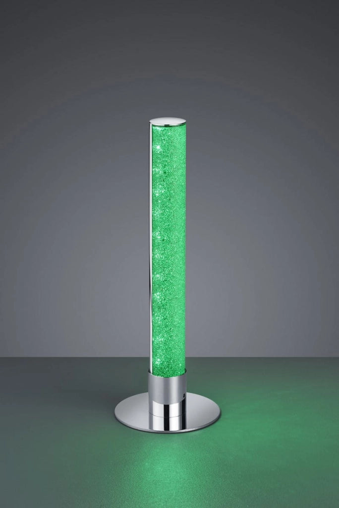 Lampada da tavolo LEIA argento LED RGB con telecomando