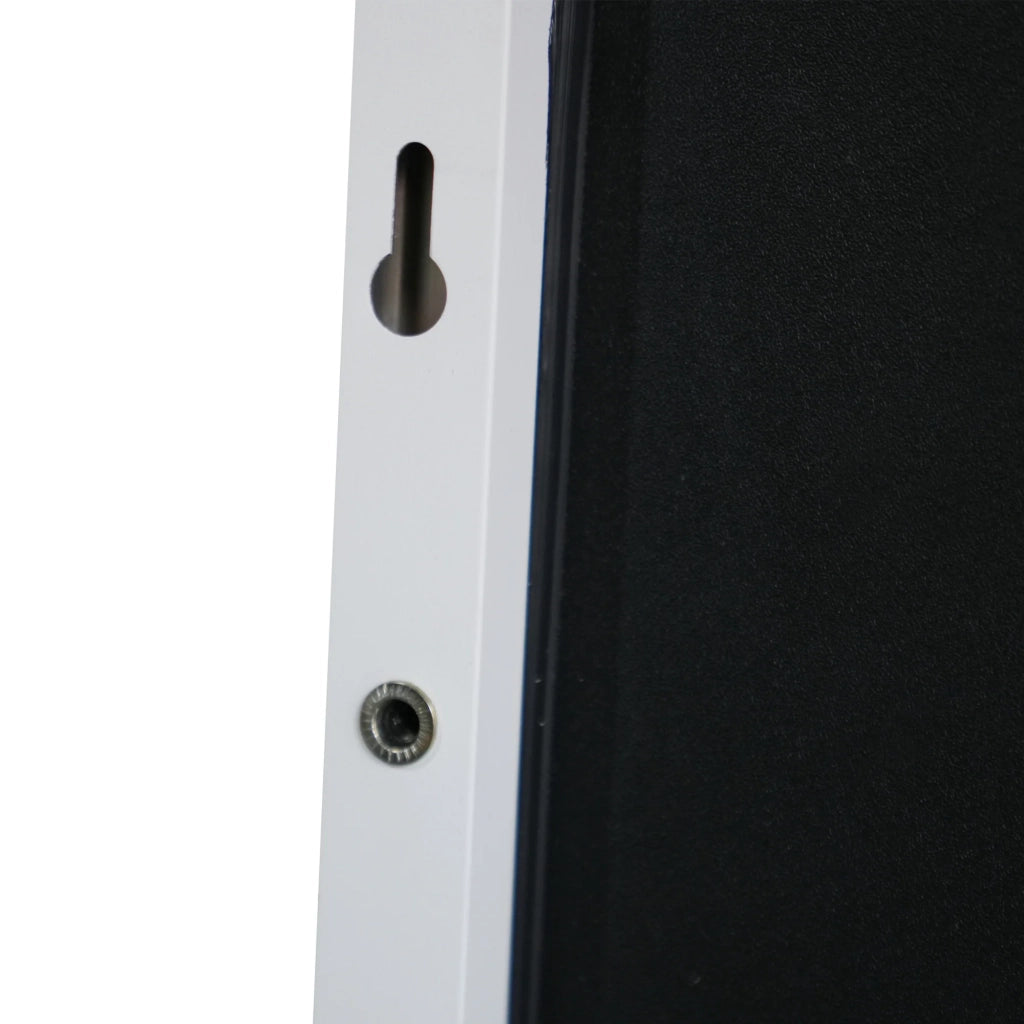 Specchio decorativo per porta dal design moderno 120 x 37 x 2 cm bianco 03_0010149