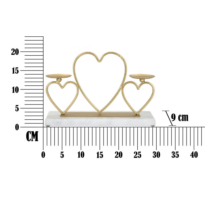 Porta Cand Hearts Cm cm 30x9x20