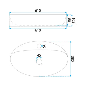 Lavabo Da Appoggio Rea Nastazja 61