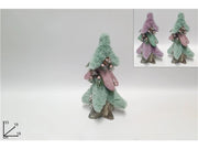 Decorazione Natalizia Albero di Natale con Pigne e Bacche con Cappello 33 cm