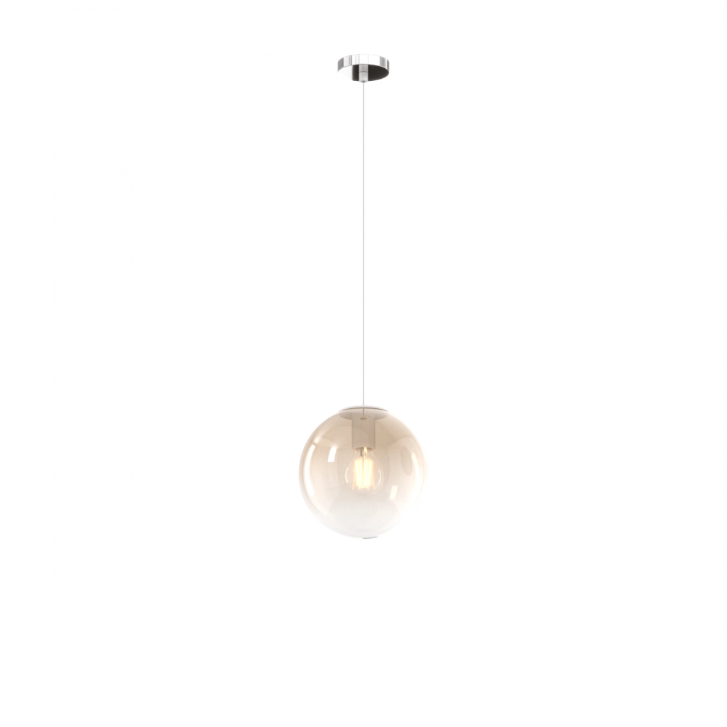 SOSP. CROMO 3 LUCI RETTANGOLARE VETRI (1 PICCOLO AMBRA+1 MEDIO BRONZO+1 GRANDE AMBRA) 1194CR-S3 RMIX-AB