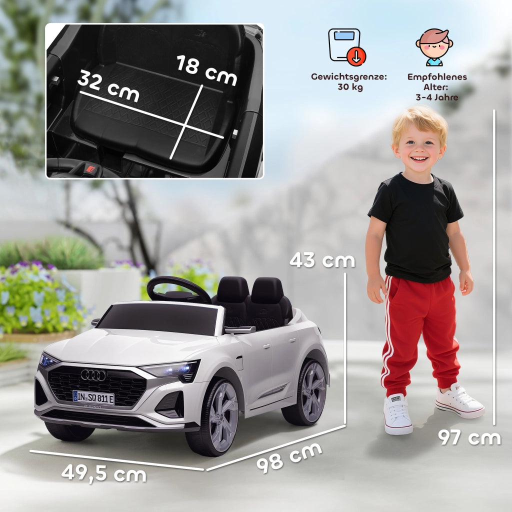 Auto Bambini Elettrica Audi Q8 12V ¨C Minimal ¨C Bianco