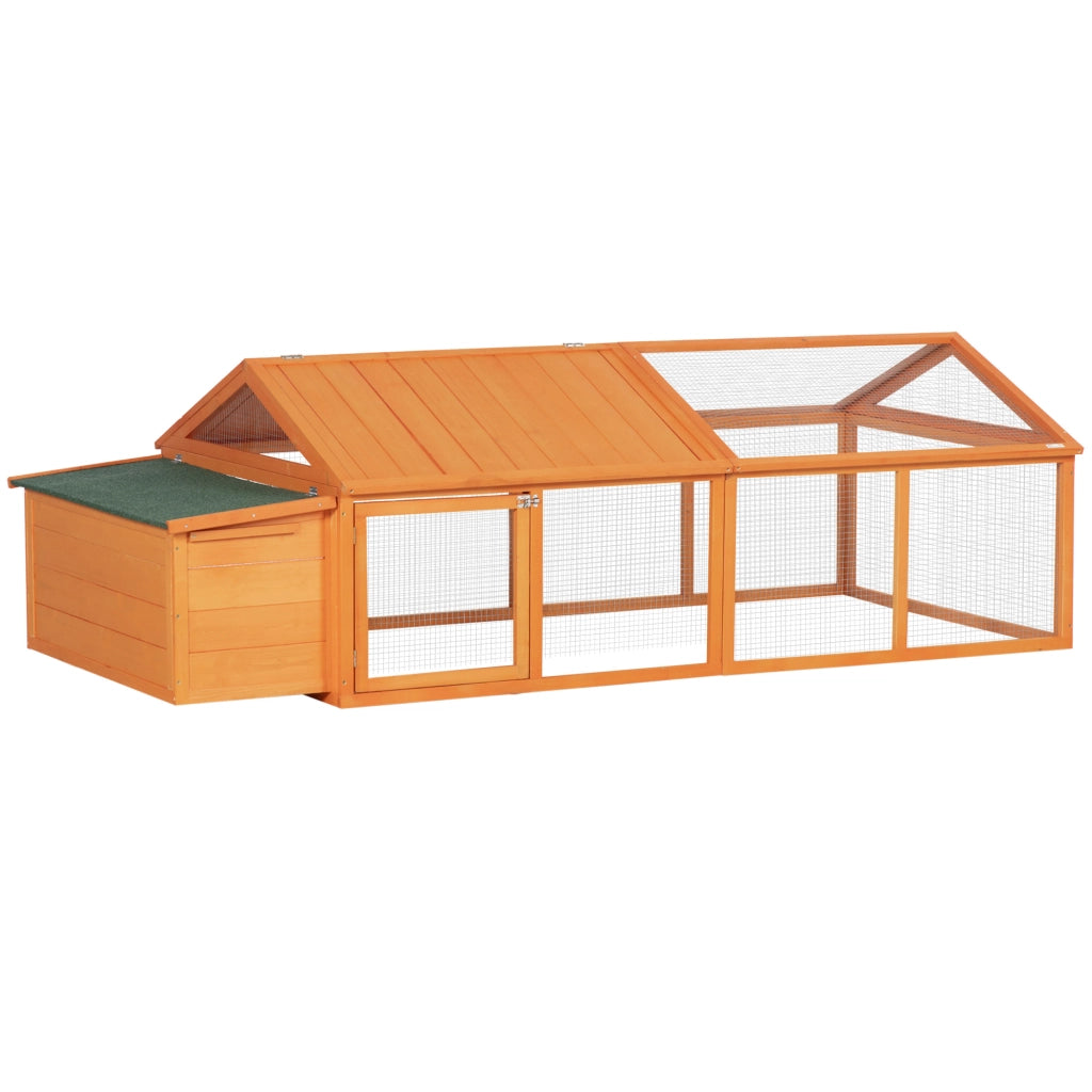 Polladio con nido per 4-8 galline ¨C zephmum ¨C arancione 240x112.5x76 cm