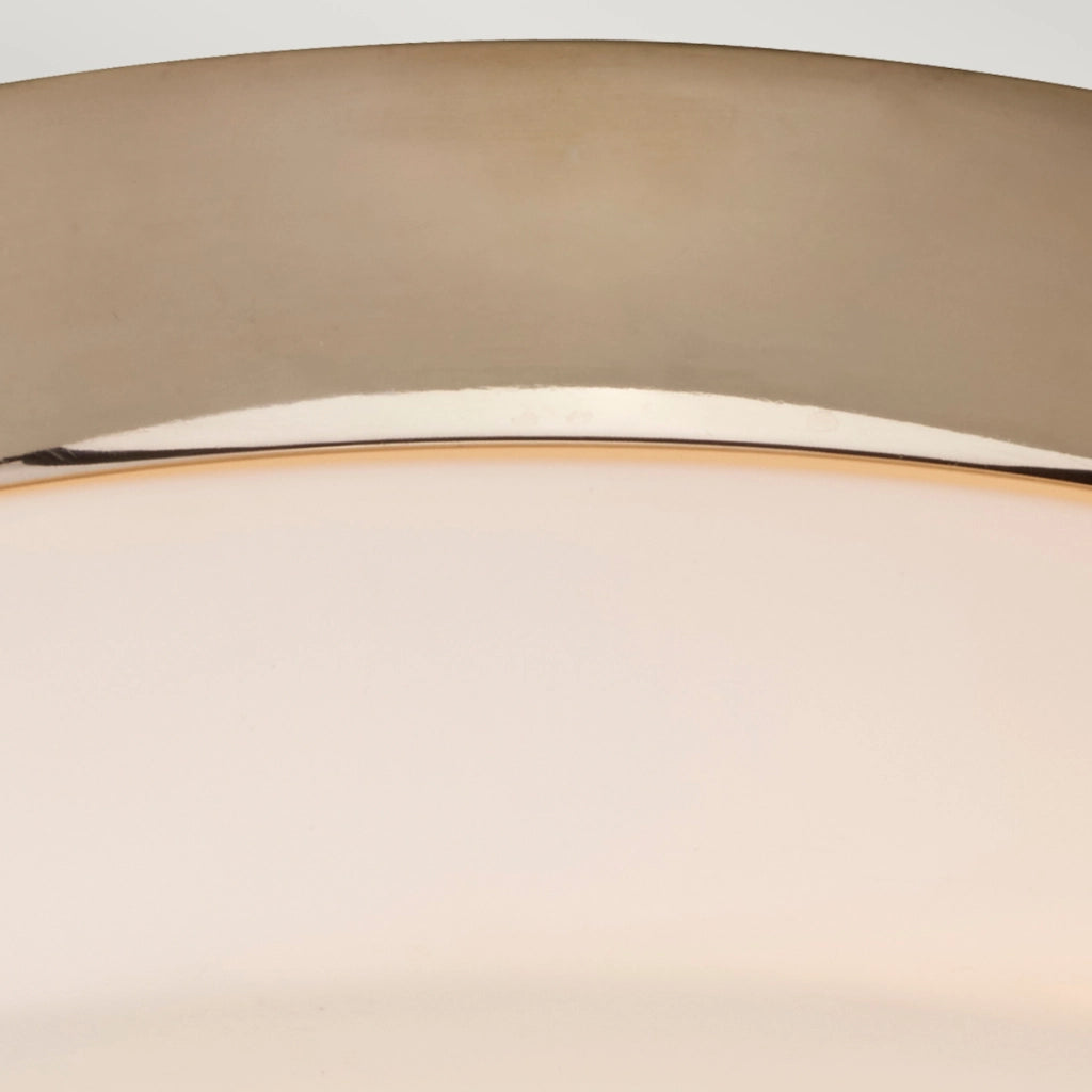 Plafoniera Tamar Elstead 23,5 cm oro vetro opale IP44