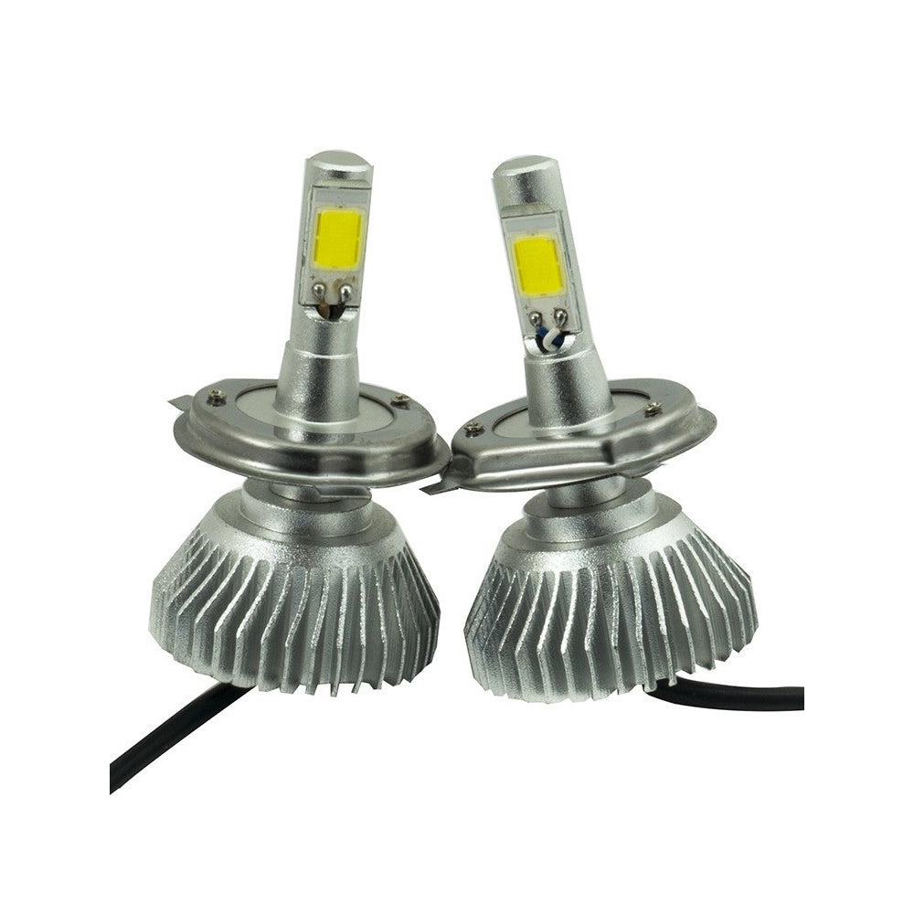 Trade Shop - Kit H4 Lampade A Led Cree Full Led 2800 Lumen 6000k 20w Led Driver Luce Bianca -