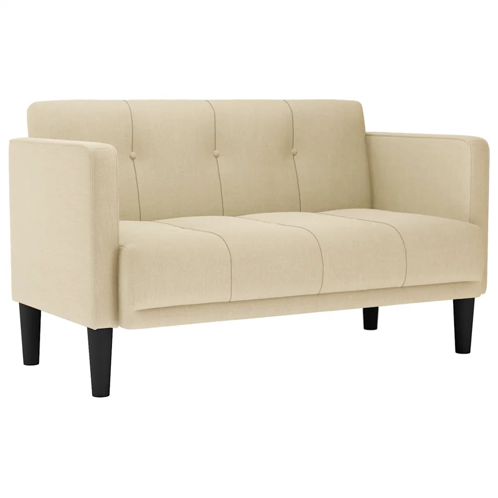 Divano | Divano da soggiorno | Sofa Divanetto Crema 111 cm in Tessuto