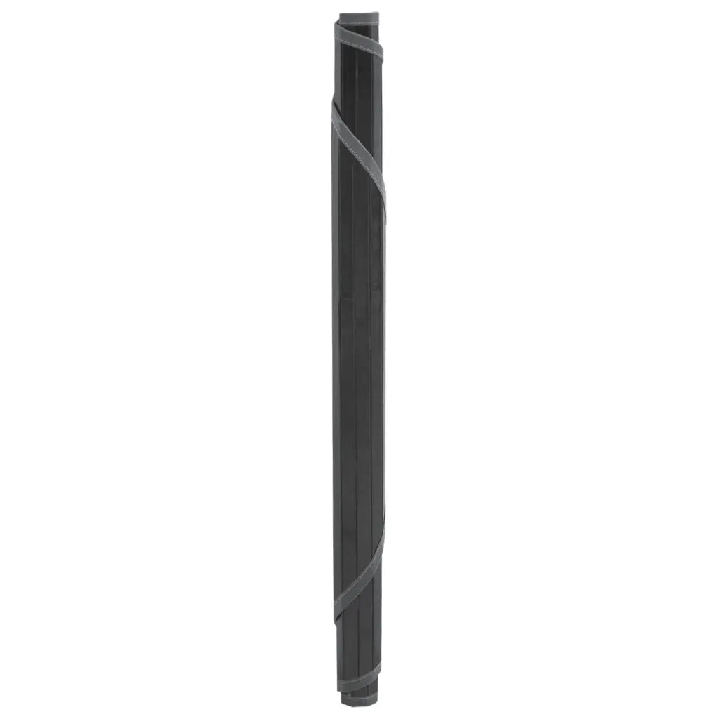 Tappeto Rotondo Grigio 60 cm in BambÃ¹