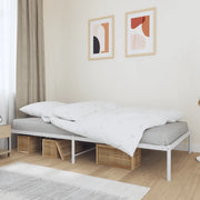 Giroletto-Struttura Letto in Metallo Bianco 100x200 cm 389771