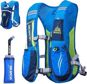 Zak da Sport per Corse con Idratazione 55L - Adatto per Bicicletta, Escursione, Maratona - Blu