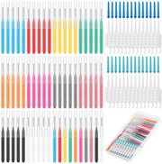 Set di spazzole interdentali 255 pezzi - Spazzola per spazi interdentali - Spazzole morbide - Igiene dentale - Pulizia orale - Scatola di conservazione trasparente - Spazzole per denti