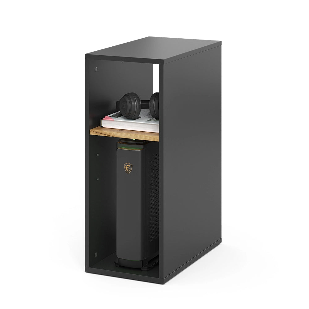 Vicco Mobiletto per PC Antracite/quercia dorata 28.5 x 50 cm 2 scomparti