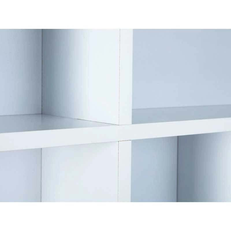 Libreria Inter Link da parete in laminato nero/bianco dim.70x13x70 cm