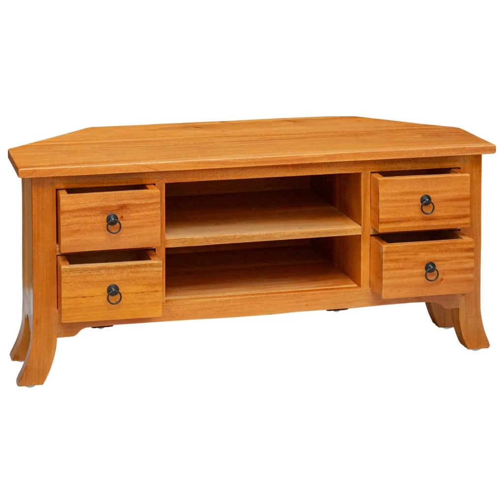 Mobile TV | Armadietto TV | Mobile Porta TV Naturale 100 x 40,5 x 46 cm Legno di Mogano Massello