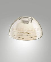 3804-59-365 DIFFUSORE IN VETRO LUCILLE D.16CM COGNAC PER 8W
