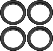 Anelli di raccordo centrale per ruote 73,1mm - 4 pezzi - Nero - Diametro esterno 73,1mm - Diametro interno 56,6mm - Spessore 10mm - Anelli di raccordo per ruote