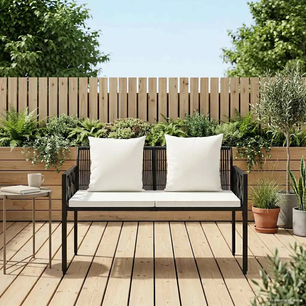 Panchine da esterno 2 -Seater 116 x 56 x 75 cm polyrattan 42025352