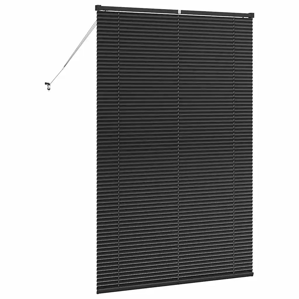 vidaXL Tenda per Finestra con tende Nero Alluminio