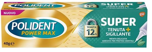POLIDENT SUPER TENUTA SIGILLANTE CREMA ADESIVA DENTIERE 40GR MENTA