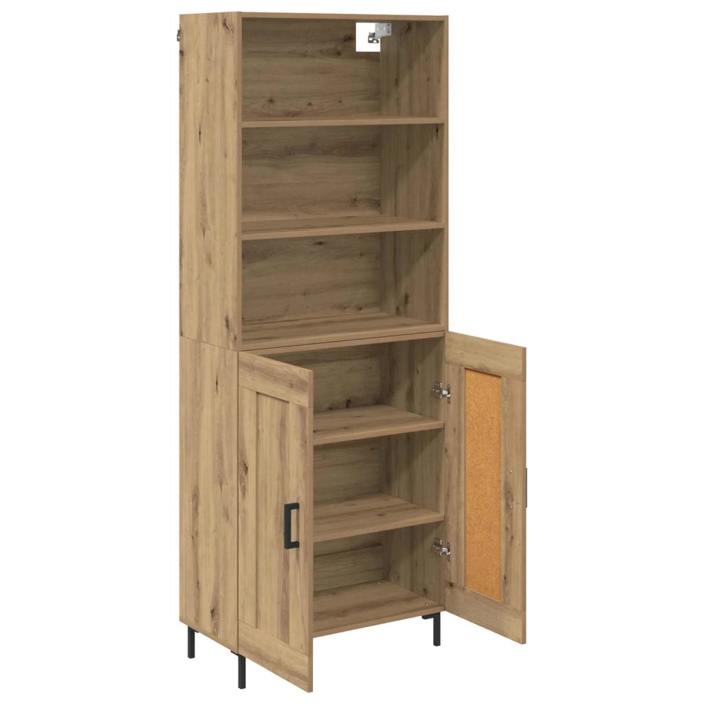Credenza | Madia | Buffet da pranzo | Armadio da pranzo Rovere artigianale 69,5 x 34 x 180 cm