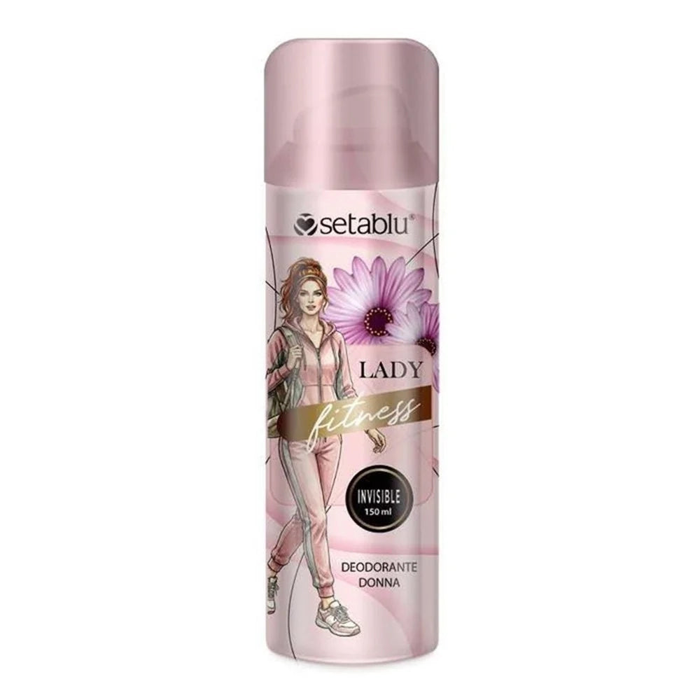Trade Shop - Deodorante Corpo Spray Da Donna Lady Fitness Invisible Da 150ml Non Lascia Macchie 023298 -
