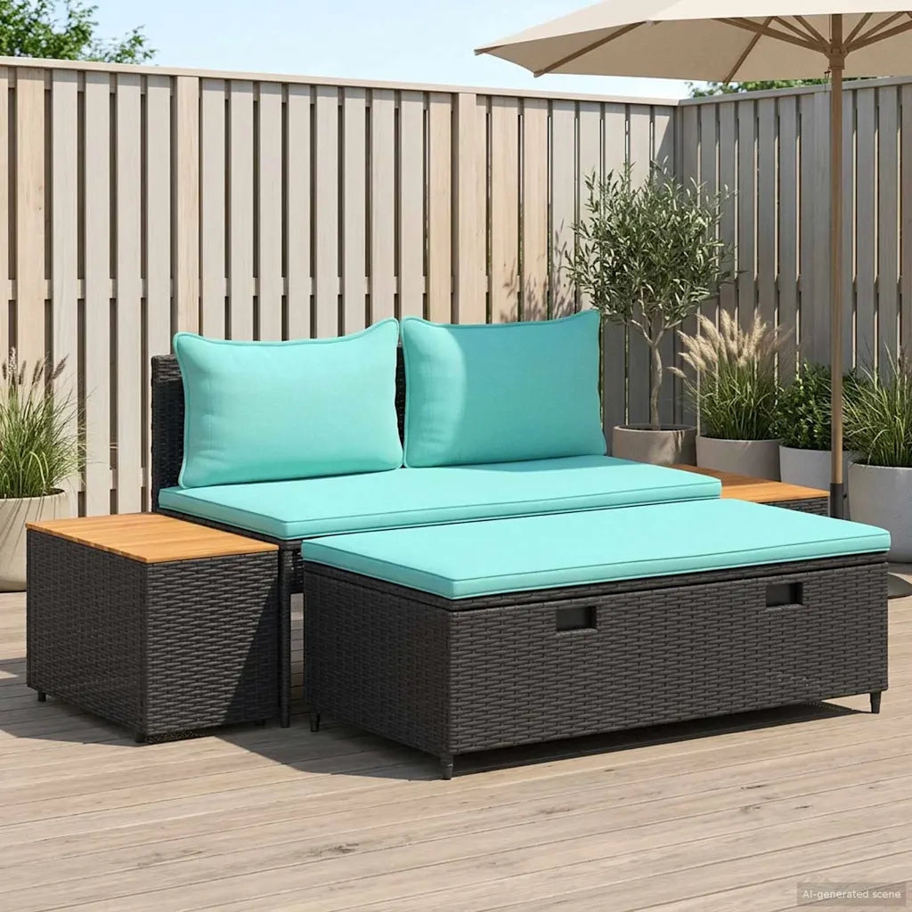 Set di divani da esterno 4 -Seater 4 pcs 55 x 30 x 39 cm