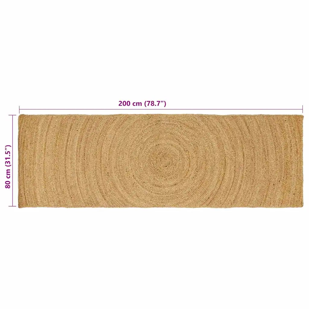 Tappeti per area | Tappeti a zone Naturale 80 x 200 cm Juta