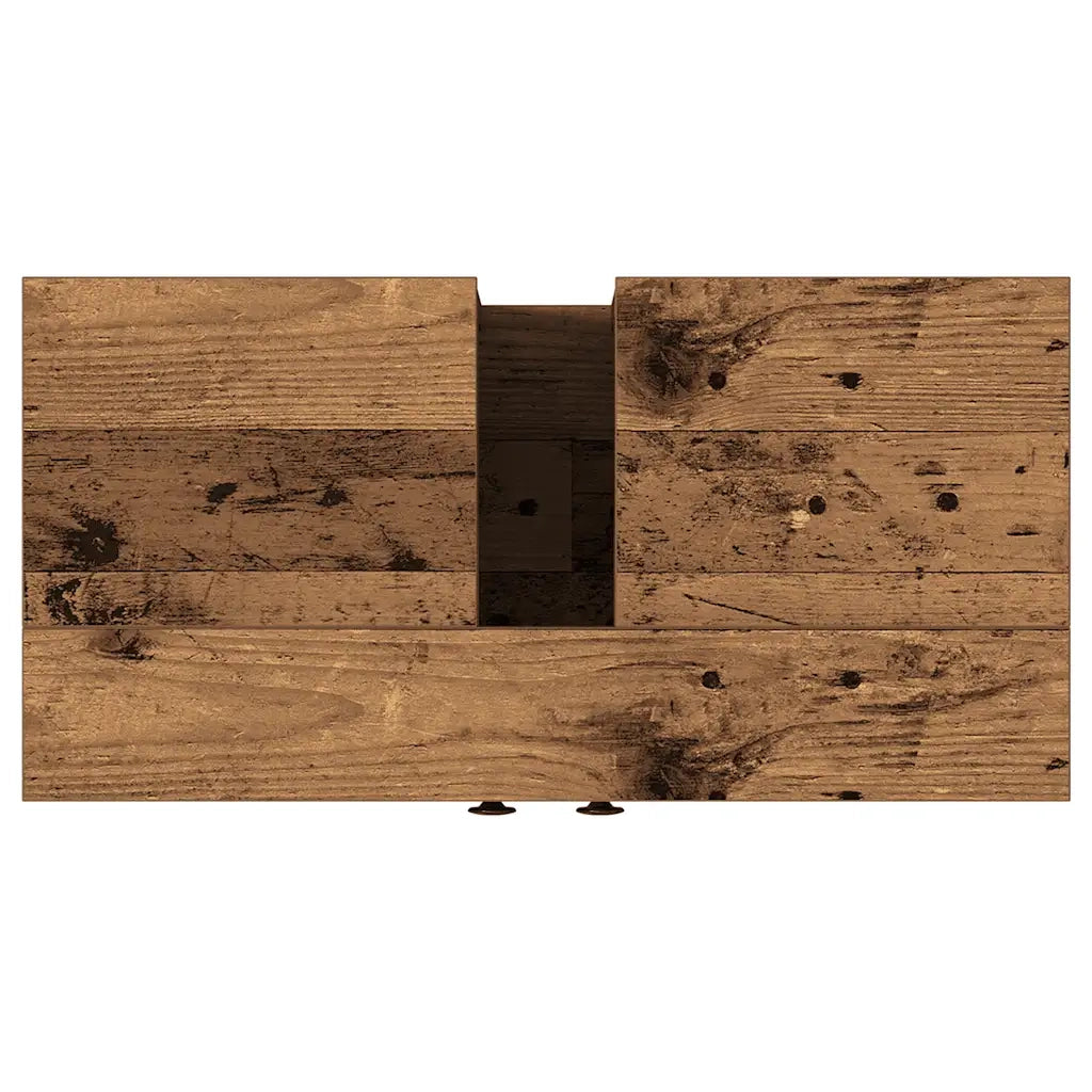 vidaXL Mobile Lavabo Bagno Legno Antico 60x30x60 cm Legno Multistrato