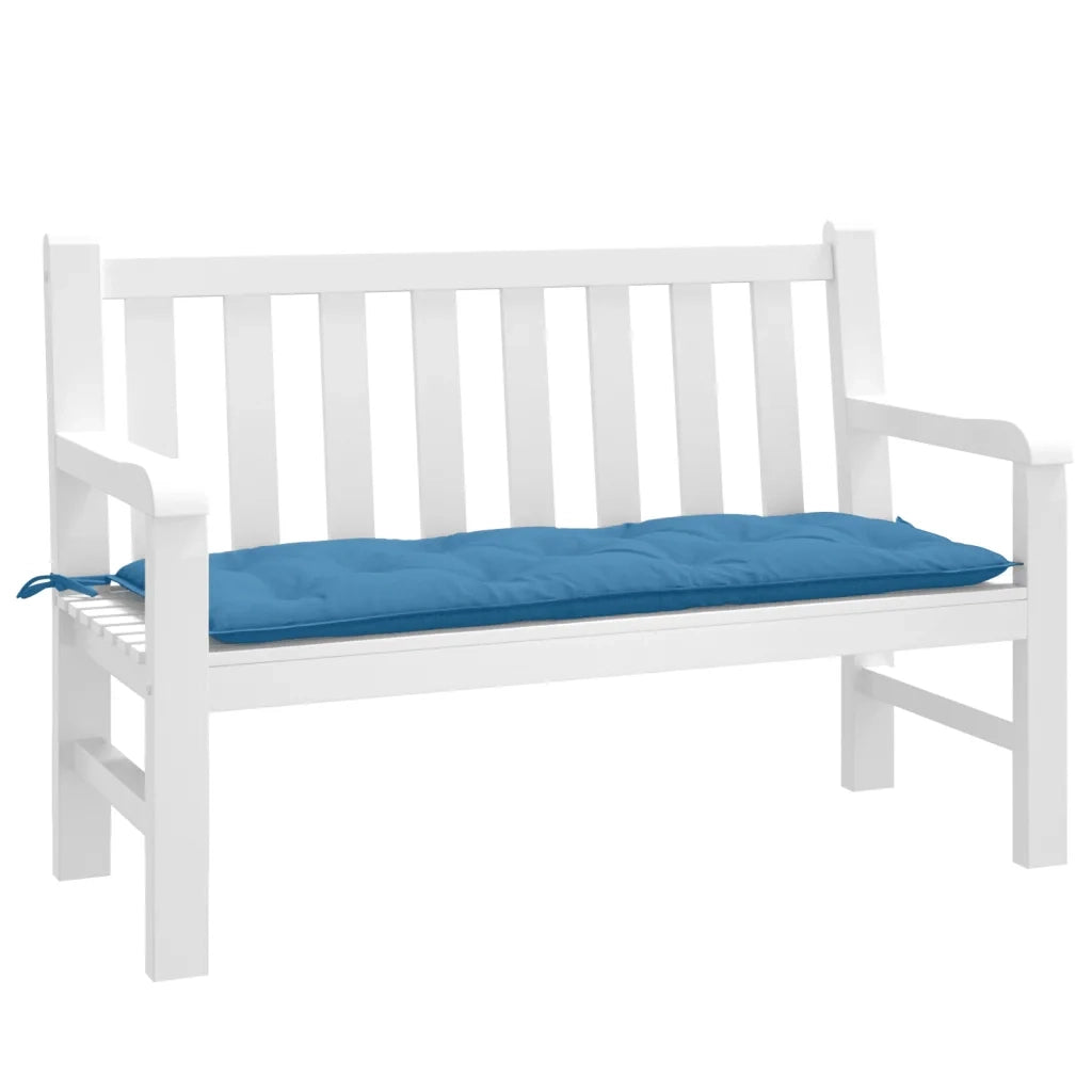 Cuscino per Panca da Giardino-Cuscini per panchina da esterno Blu M¨¦lange 120x50x7cm in Tessuto