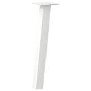 Set di 4 gambe per tavolino da caffè 30 cm con piedini in gomma dal design moderno ed elegante in acciaio bianco 02_0056782