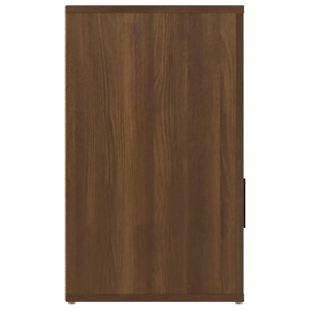 Comodino | Armadio da Notte | Mobiletto da notte Rovere Marrone 50x36x60 cm Legno Multistrato