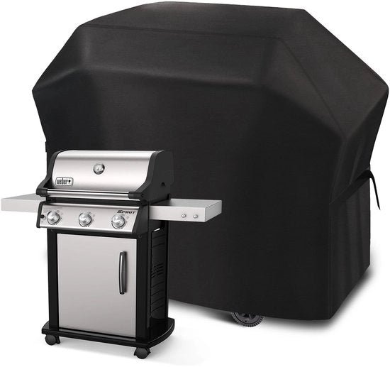 Grillhoes Weerbestendige Gasgrillhoes, Grosse BBQ Grillhoes Waterdicht, 420D Oxford Stoffen Grillkap Gasgrillhoes Grillbeschermhoes, UV-bestendig, Scheurvast, 132 x 66 x 109 cm