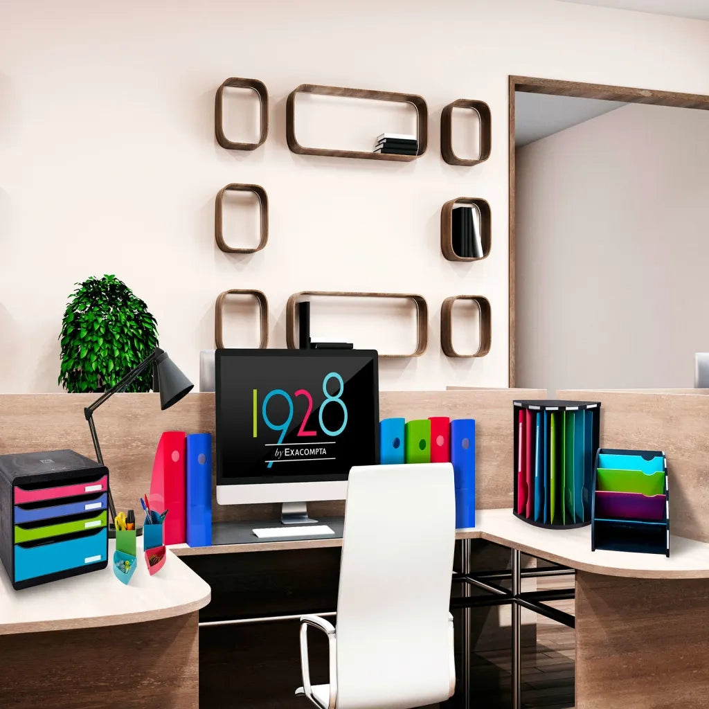 Exacompta Raccoglitori 1928 Mag-Cube Climate Neutral 4 pz Multicolori 444608