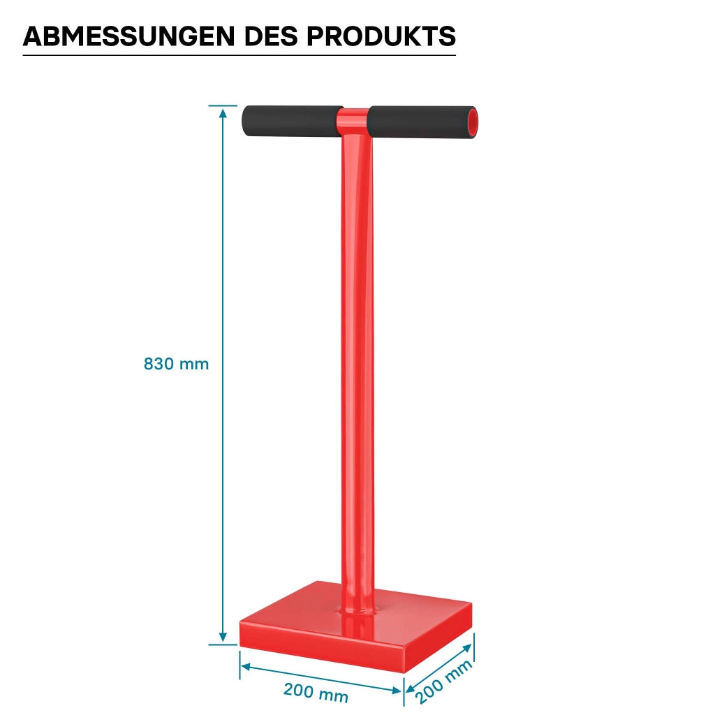 Costipatore manuale 11,5 kg in acciaio piastra di 20x20cm Compattatore terreno