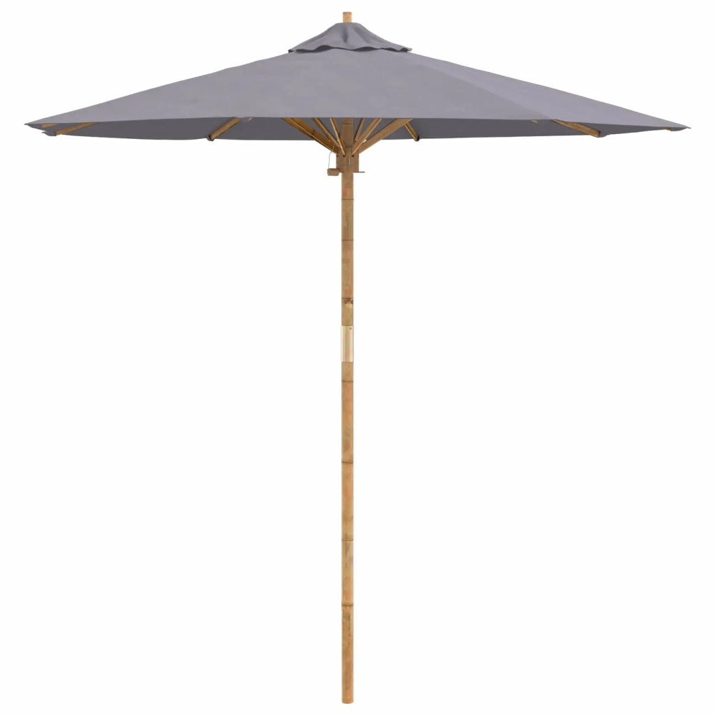 Ombrello da giardino Grigio scuro Ø 217 x 230 cm Bambù 4108086