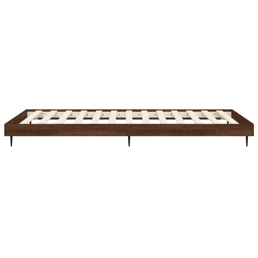 Giroletto senza Materasso Rovere Marrone 90x190cm in Truciolato