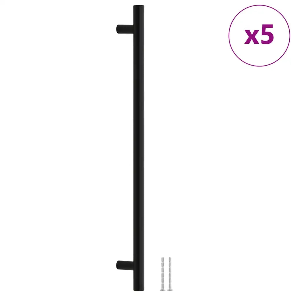 Maniglie per Mobili 5pz Nere 320mm in Acciaio Inox 155370