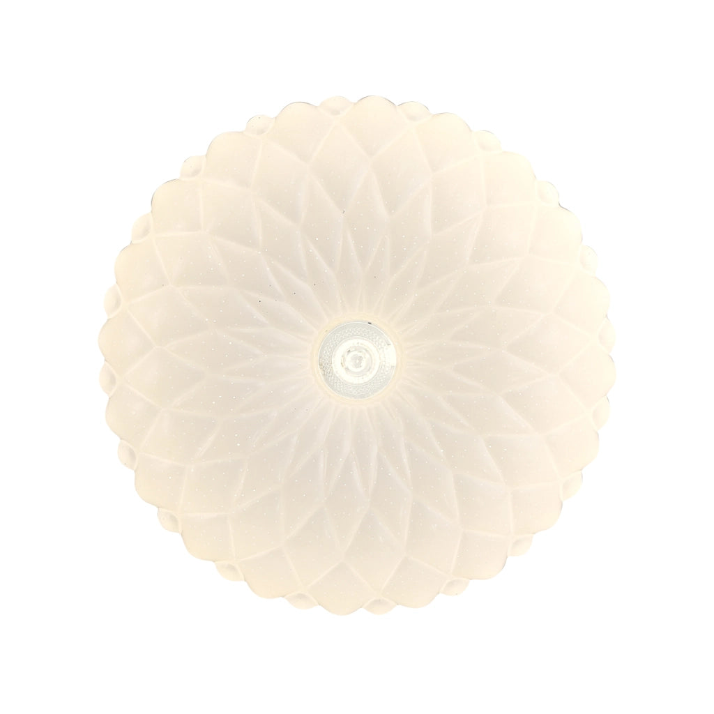 Plafoniera Italux Auris Loto bianca Ø33 LED 18W 4000K