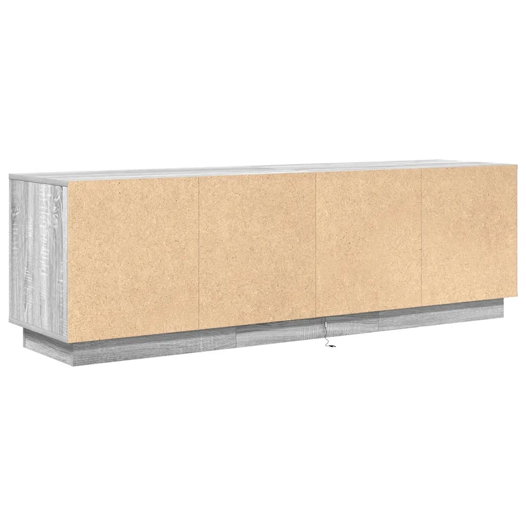 Mobile Porta TV con Luci LED Grigio Sonoma 160,5x41x50 cm 3328431