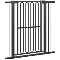 Cancelletto per Cani, 76-104 cm, Nero