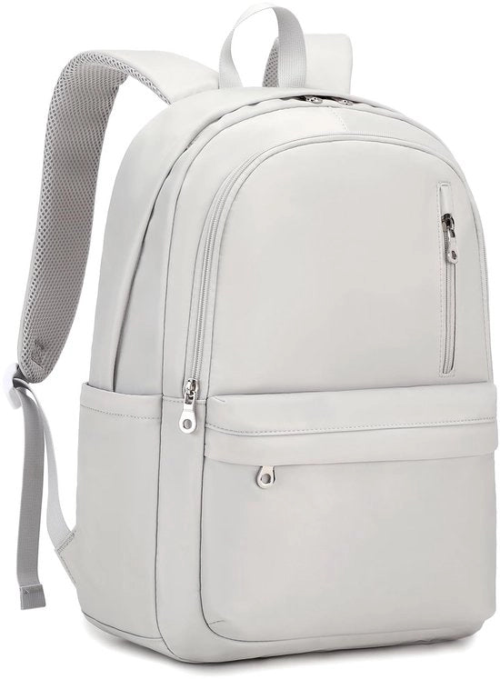 Zaino in Nylon Flessibile per Uomo e Donna – Leggero, Grande, Moderno e Unisex – Zaino per Studenti, Viaggi, Lavoro e Giornaliero (Grigio)