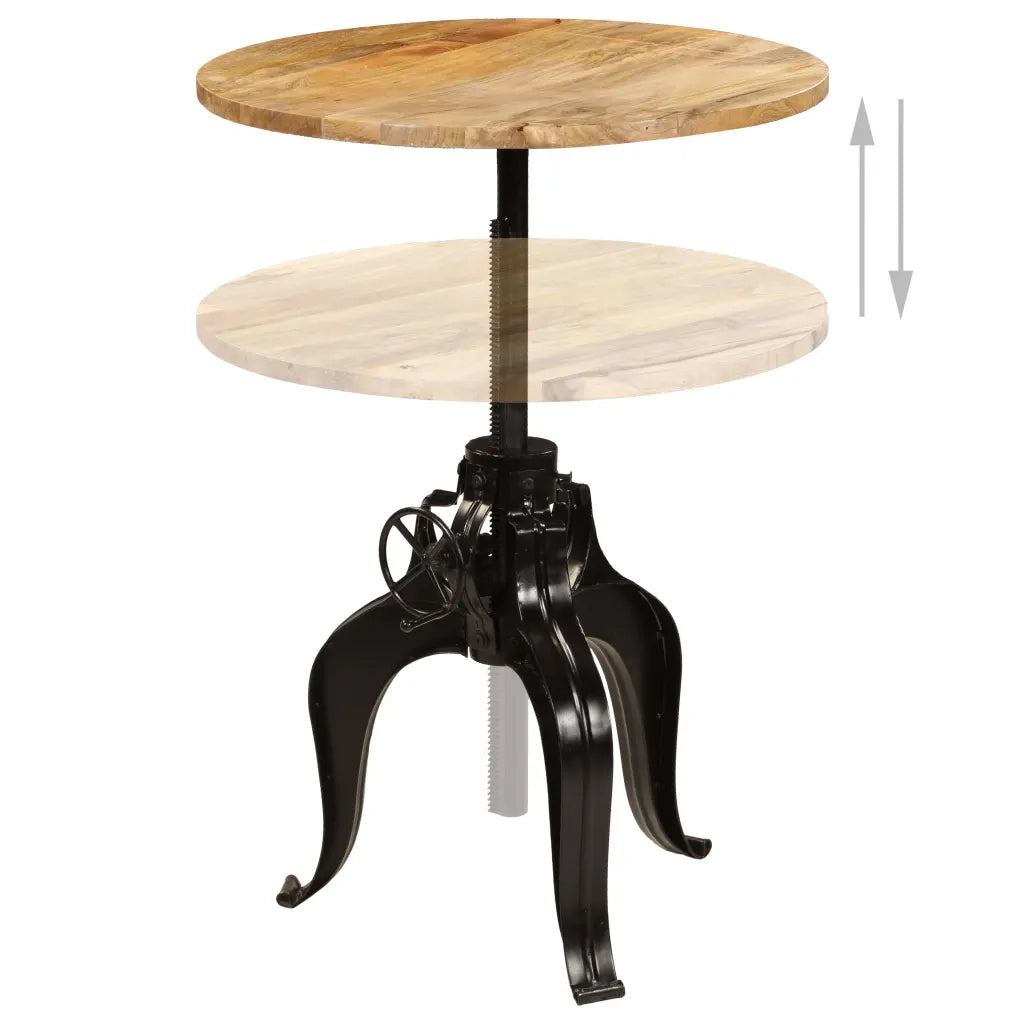 Tavolo da Bar in Legno Massello di Mango 75x(76-110) cm cod mxl 6443