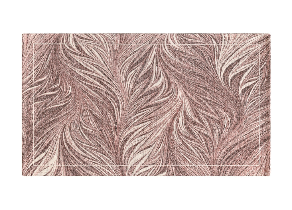 Tappeto Arredo Salotto Antiscivolo Scendiletto Camera Dis. Dallas By Suardi - 85x150 - Rosa