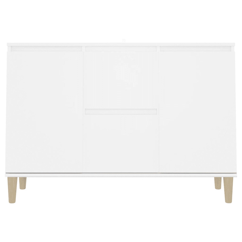 Credenza | Madia | Buffet da pranzo | Armadio da pranzo Bianca 101x35x70 cm in Legno Multistrato